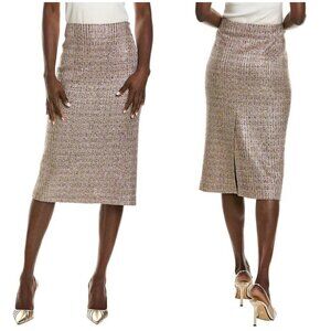 💕ST. JOHN💕 Pencil Skirt ~ Metallic Lilac Multi-Color 6 NWOT